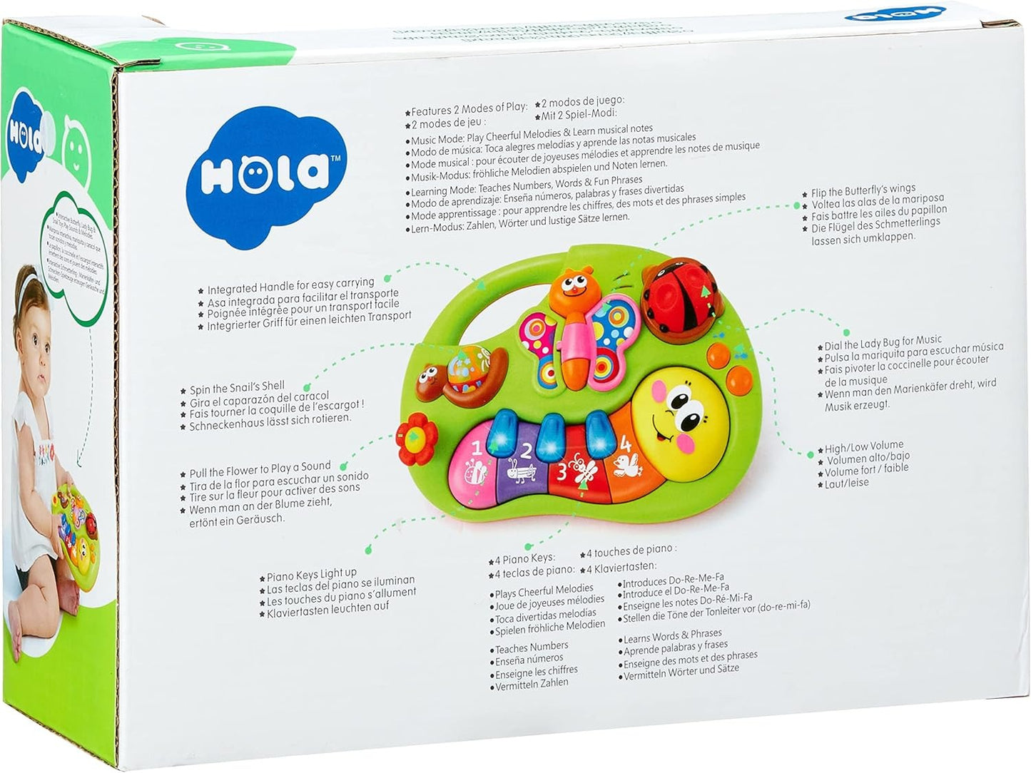 Smiley Piano For Baby - Baby Musical Keyboard Development Toys Newborn Interactive