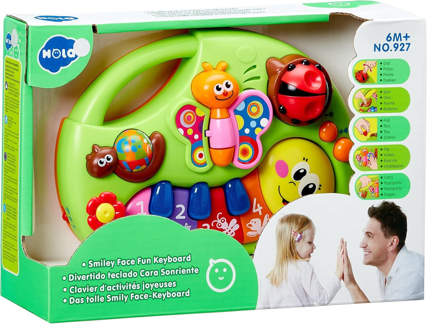 Smiley Piano For Baby - Baby Musical Keyboard Development Toys Newborn Interactive