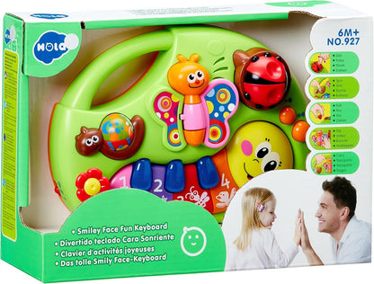 Smiley Piano For Baby - Baby Musical Keyboard Development Toys Newborn Interactive