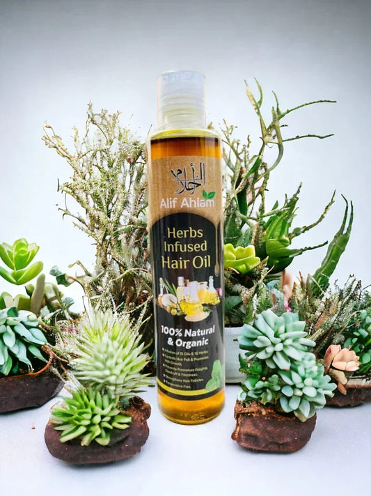 Alif Ahlam Herbs Infused Hair Oil 200ml