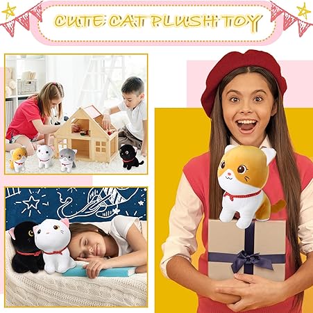 Cute Soft Cat Sitting Stuff Toy / Plush Toy | Cat Stuffed