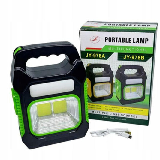 JY-978A Solar portable lamp multi functional for outdoor Hiking long Range light(random