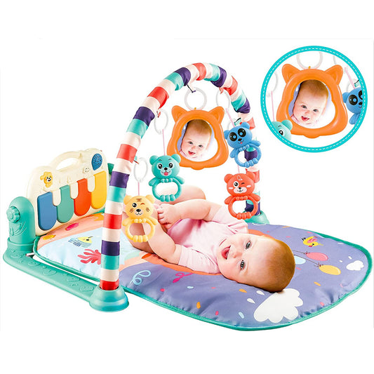 Kids Musical Piano Gym Mat With Music &amp; Lights - (Imported) (random