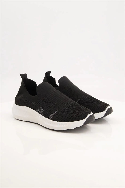 Black Camel Slip on Shoes - 8511 ( (8511) - Skecher