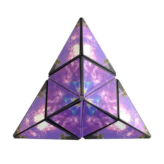 1pc 3D Magic Cube Geometric Space Three-dimensional Decompressing Toy - Shashibo Cube