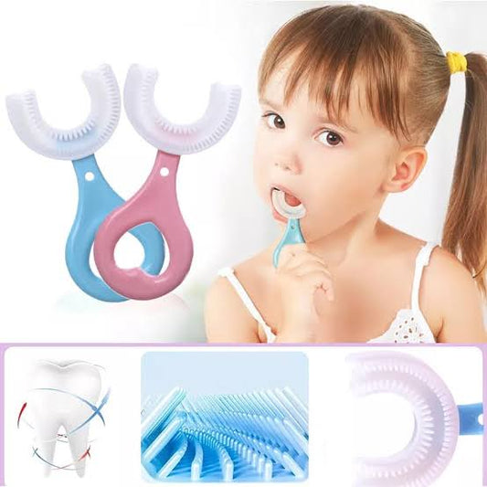 360 Degree U-Shaped Baby Toothbrush Children Child Toothbrush Teethers Baby Brush Silicone