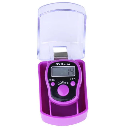Finger Counter, Digital Tasbeeh, Digital Hand Tally Counter with LED Light (Random