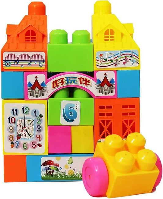Fun &amp; Educational 23PCS Building Block Set for Kids Colorful Interlocking