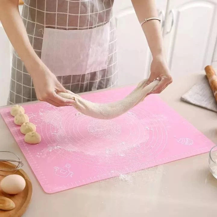 Silicone Baking Mat With Measurements Heat Resistant Cookie Sheet Oven Liner |