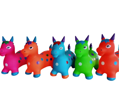 Kids Music Animal Jumbo Inflatable Air PVC Hopper Jumping Toy - Reindeer,