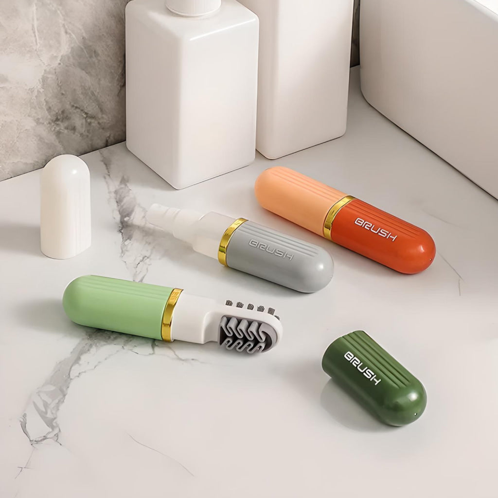 Multifunction Travel Portable Liquid Spray, 2-Sided Rubber Polish Eraser with Soft Bristle