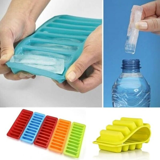 10 Grids Stick Shape Ice Tray Non-Stick | 10 Hole Finger Shape