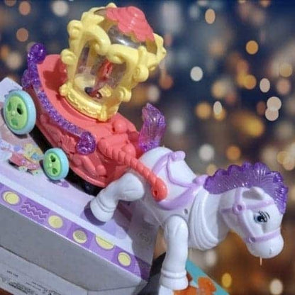 HORSE CARRIAGE Battery Operated Toys Cartoon Music Toy Carriage Set With Light