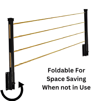 Cloth Drying Stand (24 Inches) with Free Rope Foldable Wall Mounted Heavy