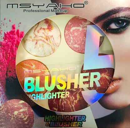 5-in-1 MSYAHO Professional Makeup Palette 3D Highlighter, Blusher, Contour, Bronzer &amp;