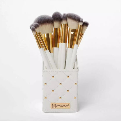 Cosmetics Elegance Brush Set- Studded Elegance White