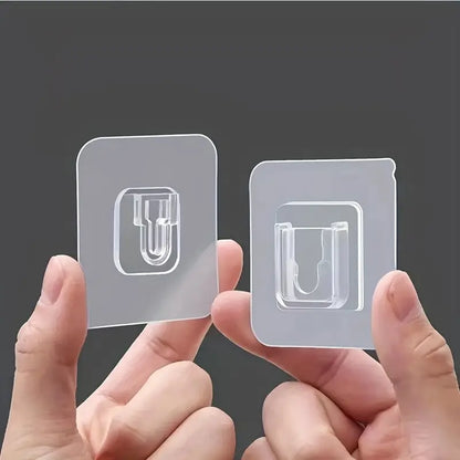 Transparent Double Sided Adhesive Hooks for Bathroom Kitchen Office Hanging