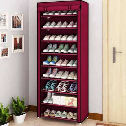 8 Layer Portable Dustproof Shoe Rack Non-woven Shoe Rack Storage Bag Closet