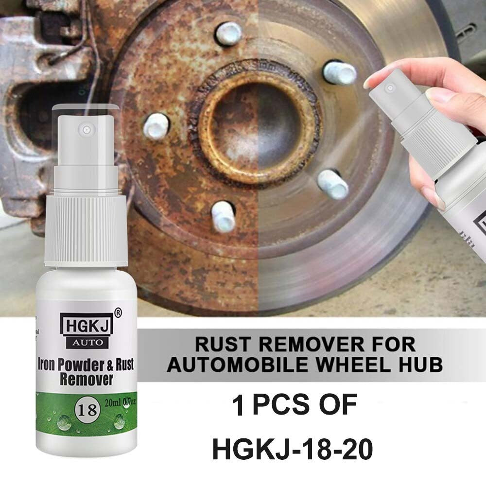 HGKJ-18-30ml Car Paint Wheel Iron Powder Rust Remover Car Logo Rust Spray