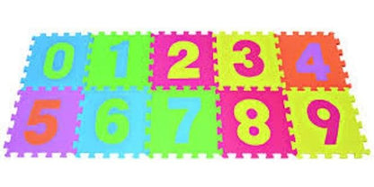 10PCS Soft Foam Number Puzzle Mat for Kids Interlocking Educational Play