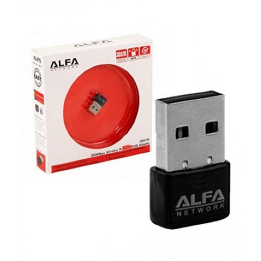 Alfa Mini USB WiFi Adapter | 300Mbps Wireless LAN Card for Computer