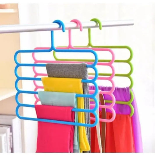 5 Layer Magic Hangers Hanger: Anti-Slip Multi-Purpose and Multi-Functional Magic Multiple Layer