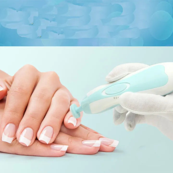 Baby electric nail clipper nail cutter manicure &amp; Pedicure 0m+(Random color)