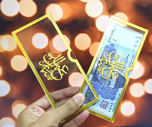 Acrylic Eidi Envelopes Eid Mubarak Gift Envelopes for Kids