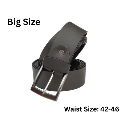(Big Size) - Men Buffalo leather belt grey color | Waist Belt