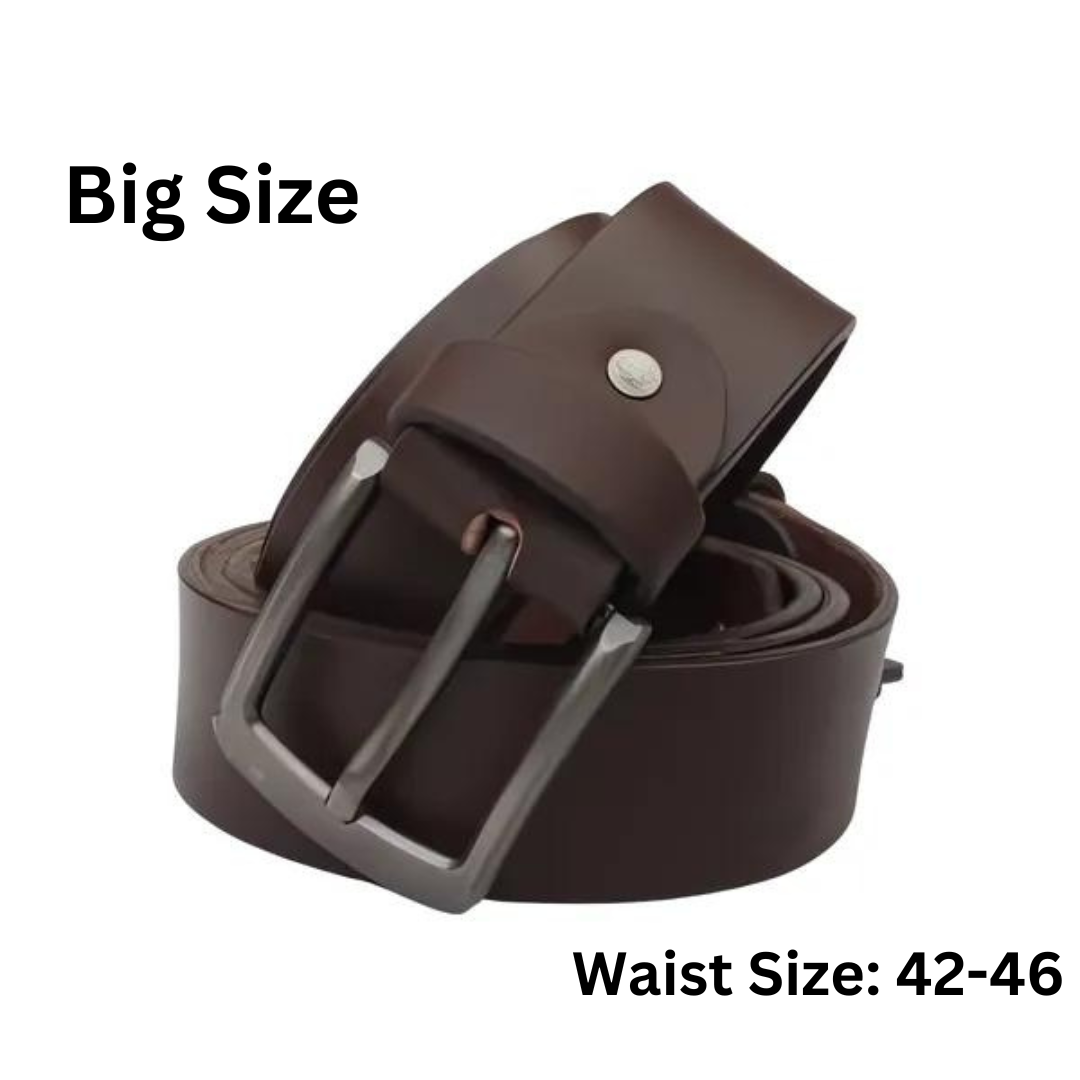 (Big Size) - Men Buffalo plain leather belt | Waist Belt for