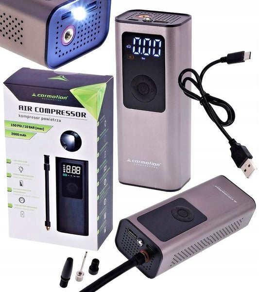 Air Compressor Wireless Electric Air Pump for Car &amp; Bike Tires