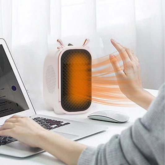 Zodiac Dragon Mini Portable Electric Desk Air Heater for Room, Small Tabletop