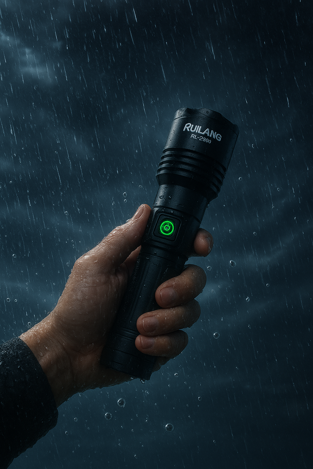 RL-2308 High-Power Rechargeable LED Flashlight Long Range, Durable &amp; Energy Efficient - CheckNpays