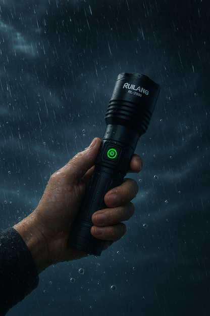 RL-2308 High-Power Rechargeable LED Flashlight Long Range, Durable &amp; Energy Efficient - CheckNpays