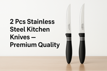2 Pcs Concord Stainless Steel Kitchen Knife Multipurpose Table Knife with