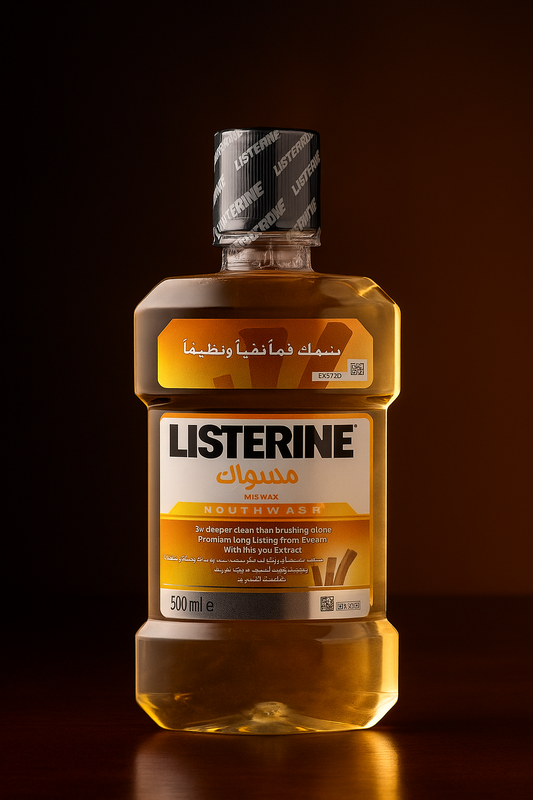 Listerine Miswak Mouthwash 500ml Deep Cleaning Mouth Freshener with Miswak Extract