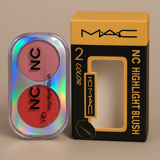 HD MAC NC Highlight Blush 2 Color Matte Finish Compact |