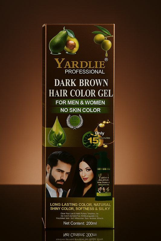 Yardlie Dark Brown Hair Colour Gel 200ml