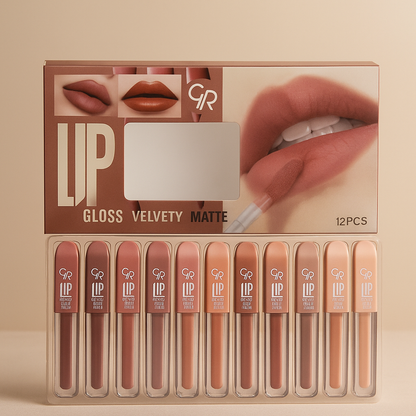 Velvet Matte Lip Gloss | High Pigment Lipgloss Set | Best Quality