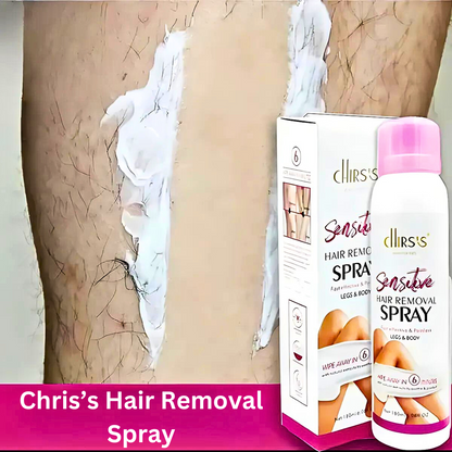 Chirs's Sensitive Hair Removal Spray | Fast Effective &amp; Painless Chriss Hair