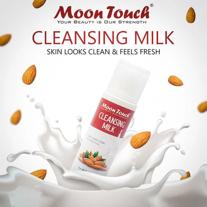 Almond Cleansing Milk (100ml) skin looks clean and feels fresh