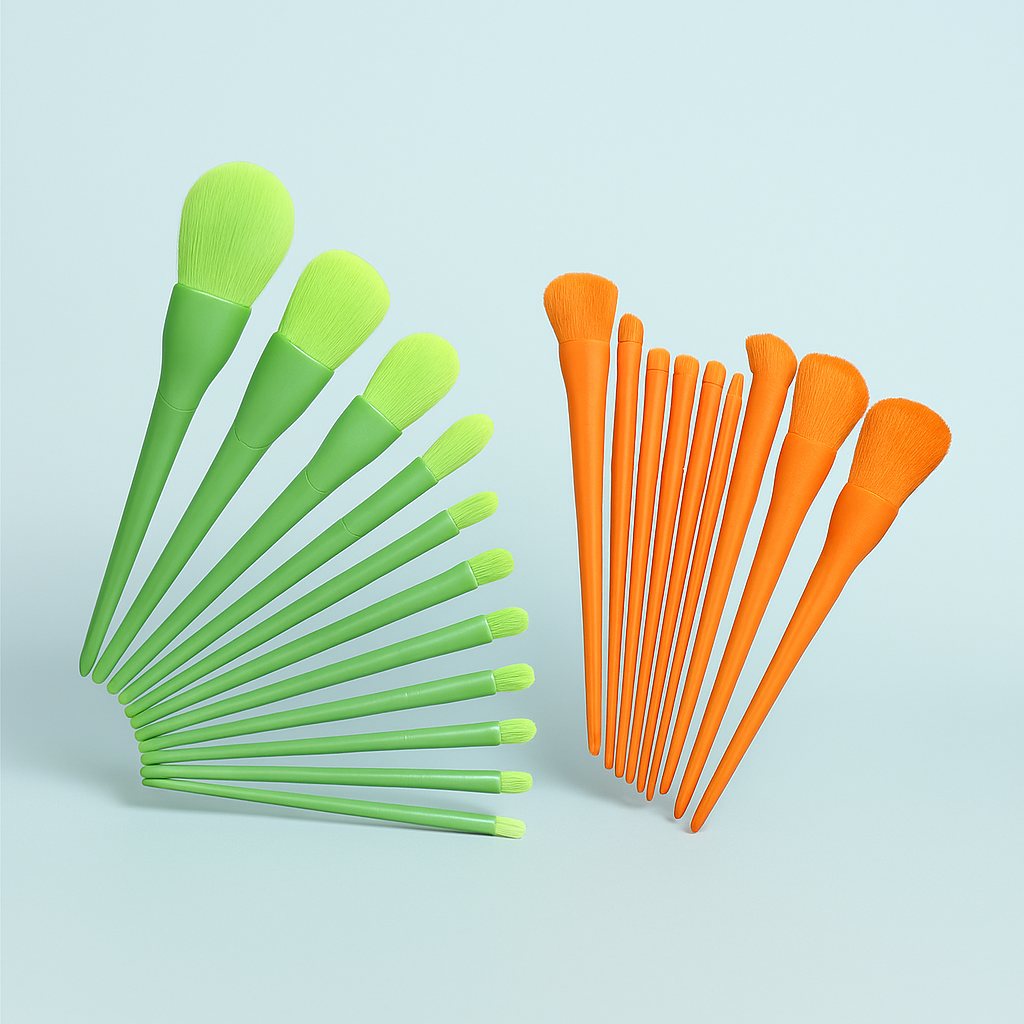 10 Pcs Professional Makeup Brush Set Face, Eyes &amp; Lips | - CheckNpays