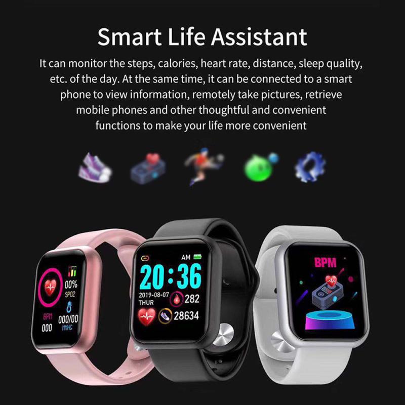 D20 Ultra Smart Watch Heart Rate Blood Pressure Oxygen Reloj Intelligent Smart