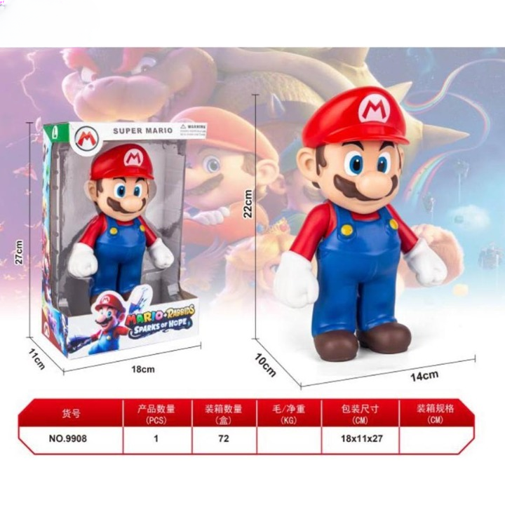 Super Mario Action Figure Toy Classic Nintendo Character Toy for Kids,