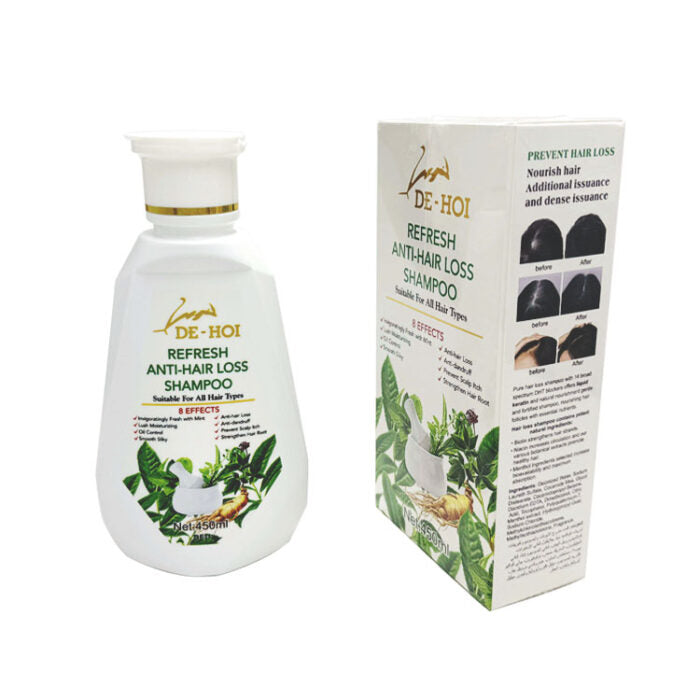 De-Hoi Refresh Anti-hair Loss Shampoo Ginger Hair Care Shampoo Helps Stop