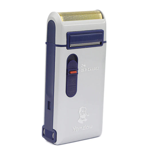 MEN CLEAN SHAVER MACHINE ELECTRIC SHAVER FOR MEN SILVER BLUE MEN CLEAN