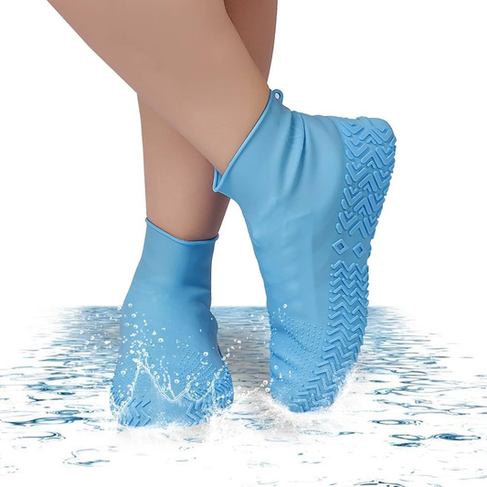 (pair) Waterproof Shoe Covers - Reusable Silicone Shoes Covers for Rain (random