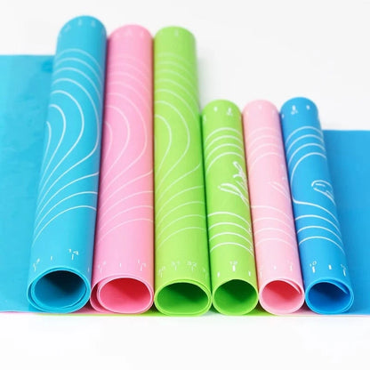 Silicone Baking Mat With Measurements Heat Resistant Cookie Sheet Oven Liner |