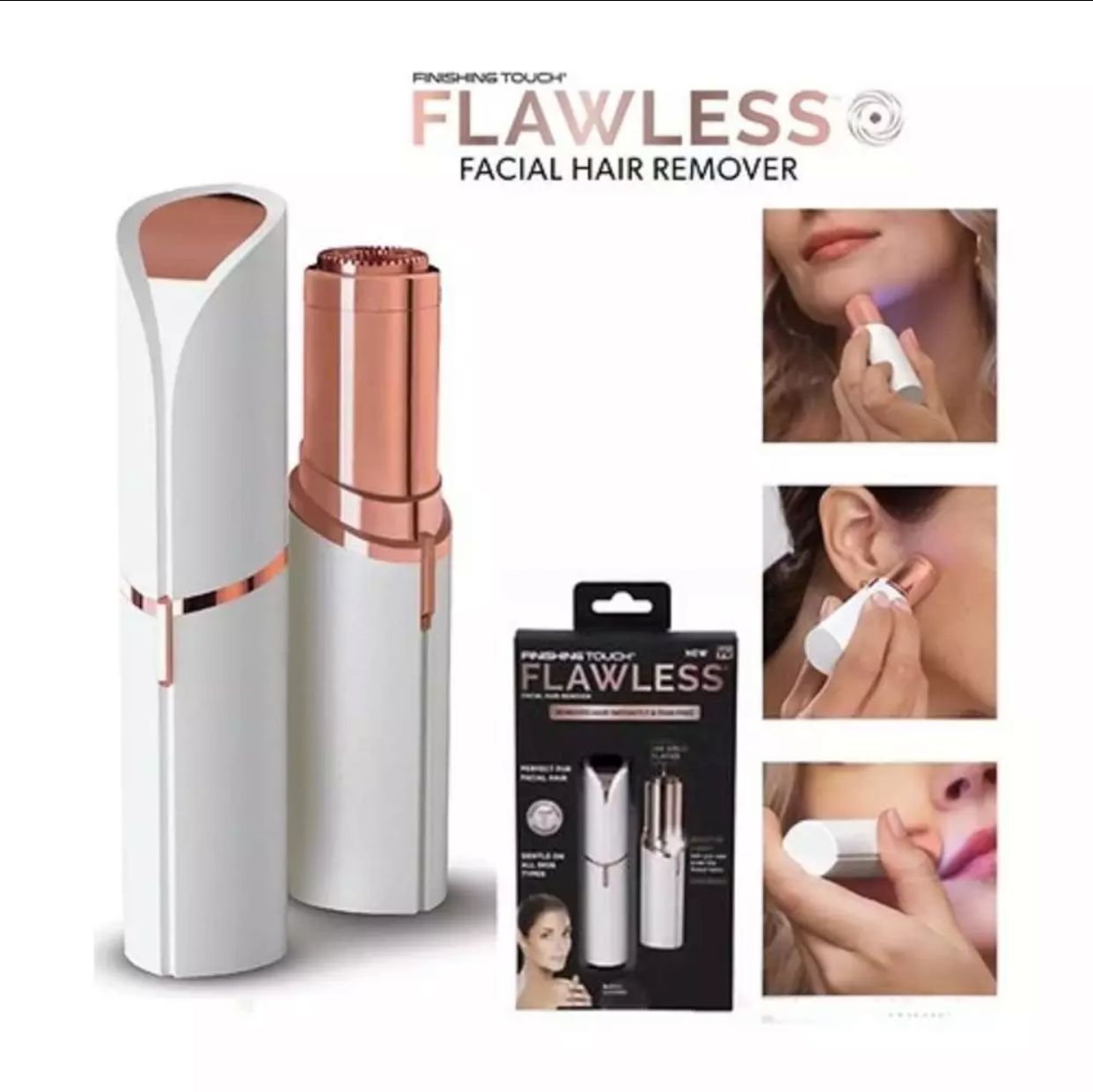 Flawless Facial Hair Remover | Hair Trimmer for Eye chin cheeks upper