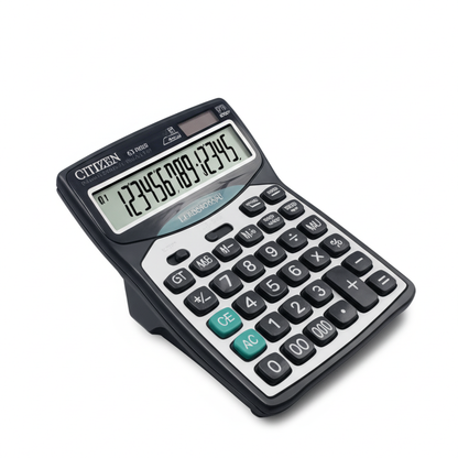 Cjtjjzen CT 9300 14-Digit Desktop Calculator Large Display, Dual Power, Tax - CheckNpays